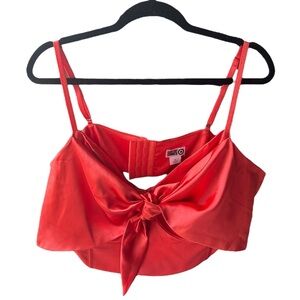 Target X Sammy B Burnt Orange Red Bustier With Tie Front Plus Size Women 2X